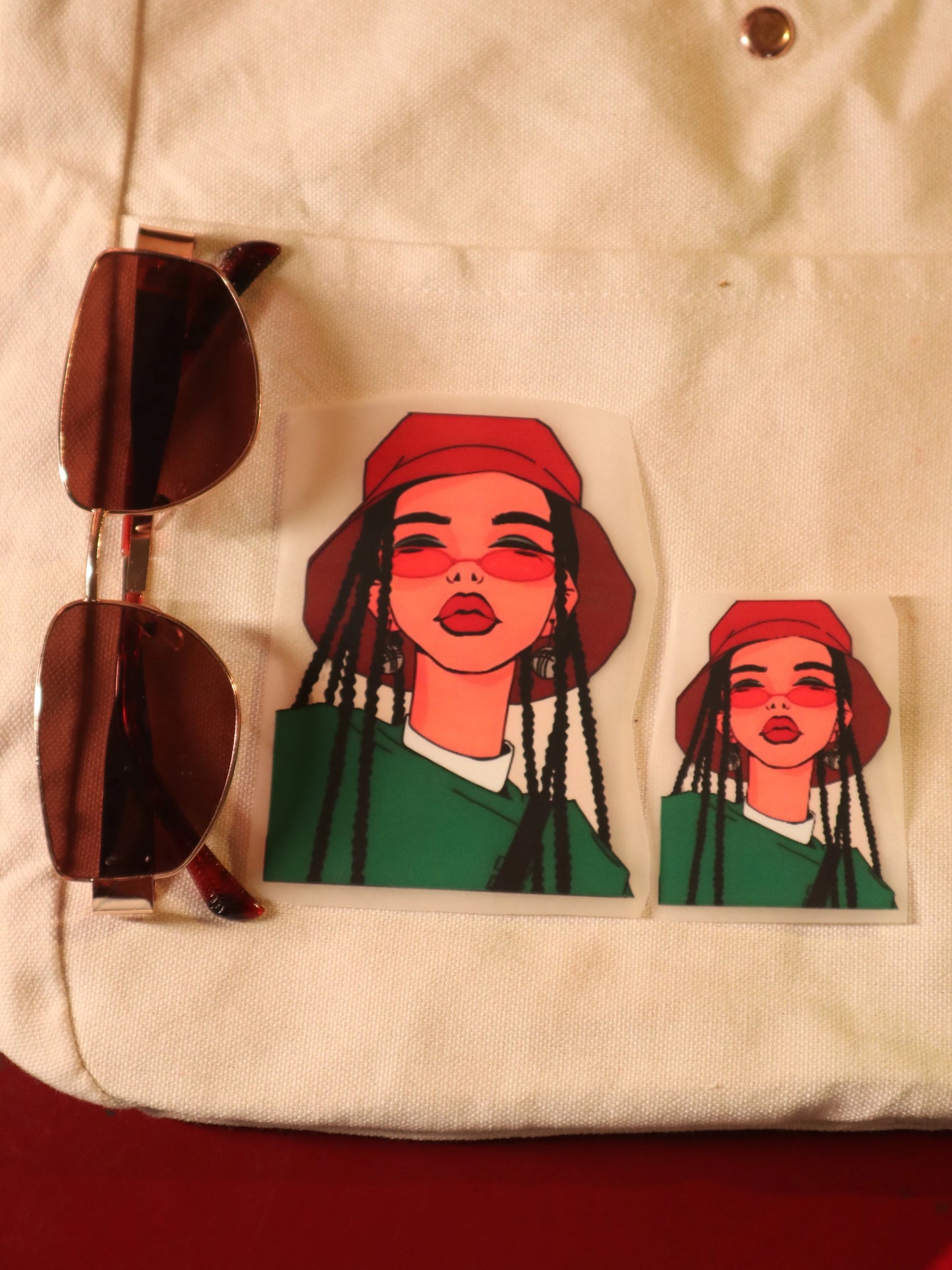 Braided Babe | Iron-on Patch | Girlie Pop