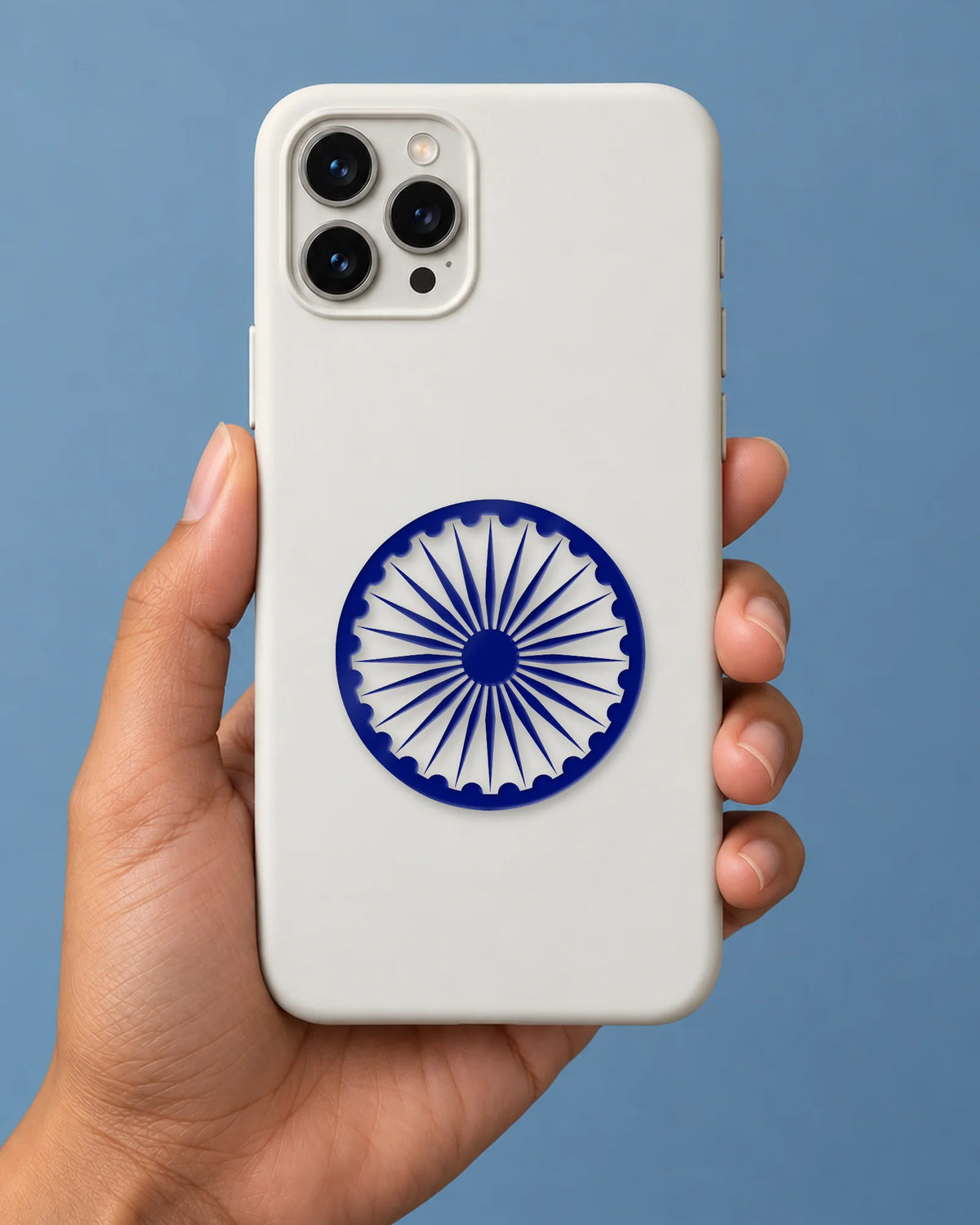 Ashoka Chakra hard surface patch mockup
