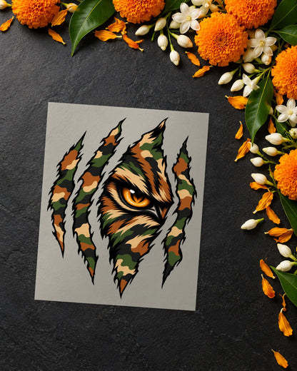 Baagh Ki Nazar iron-on patch transfer