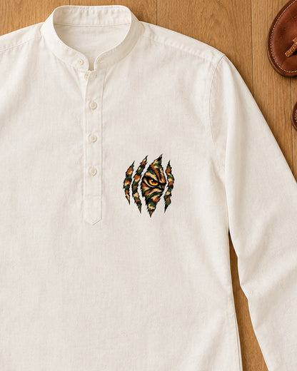 Baagh Ki Nazar iron-on patch on clothes