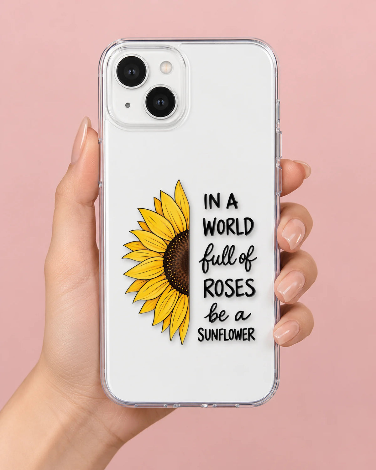 Be A Sunflower phone makeover pack on a phone case