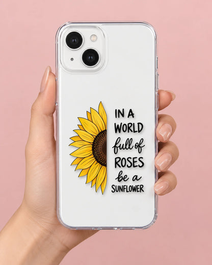 Be A Sunflower phone makeover pack on a phone case
