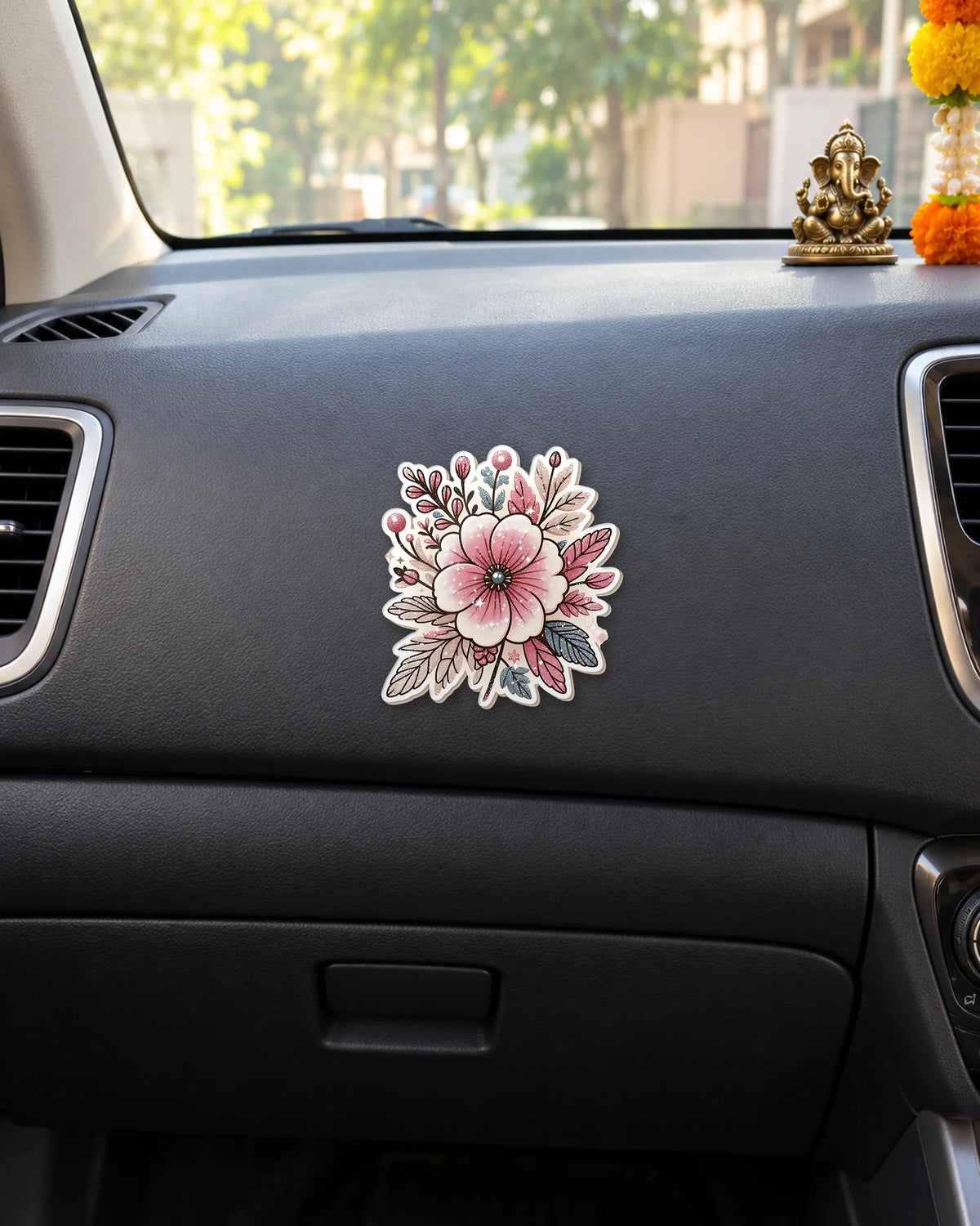 Berry Blossom Charm hard surface patch mockup