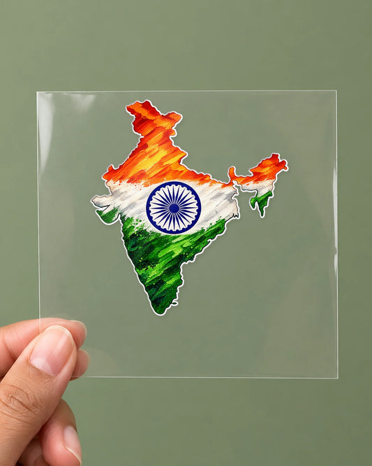 Bharat Ka Naksha hard surface patch on clear film