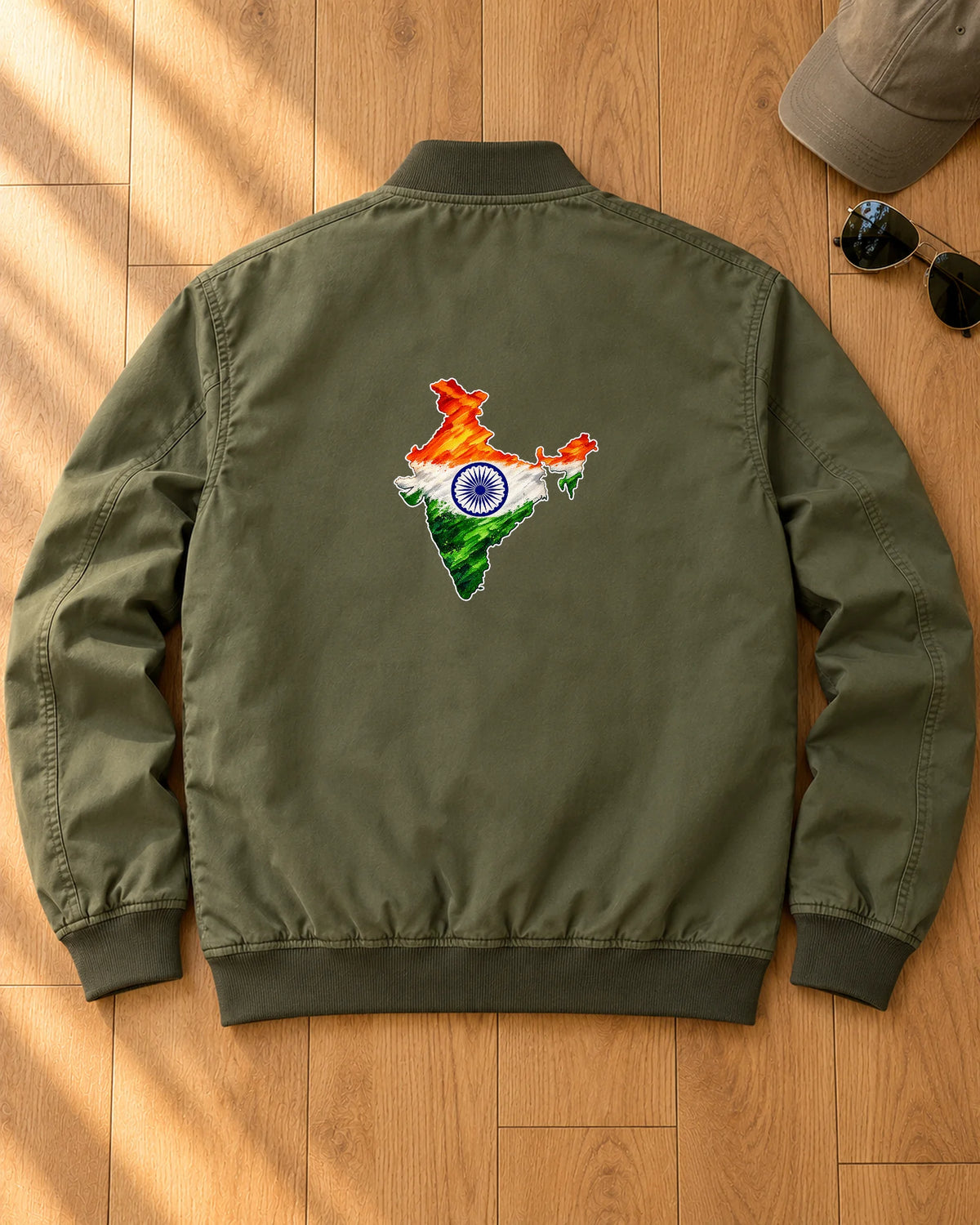 Bharat Ka Naksha iron-on patch on clothes