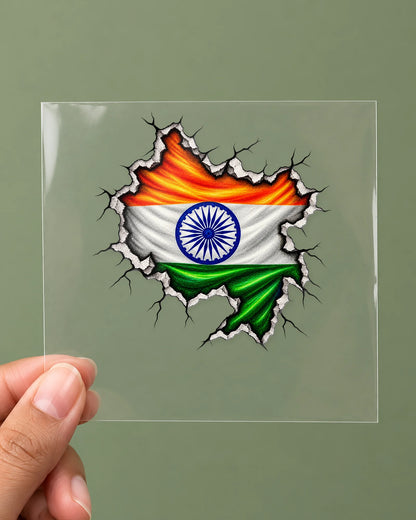 Bharat Unbroken hard surface patch on clear film