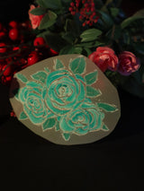 Teal Bloom Dream | Iron on patch | Pinterest Flowers