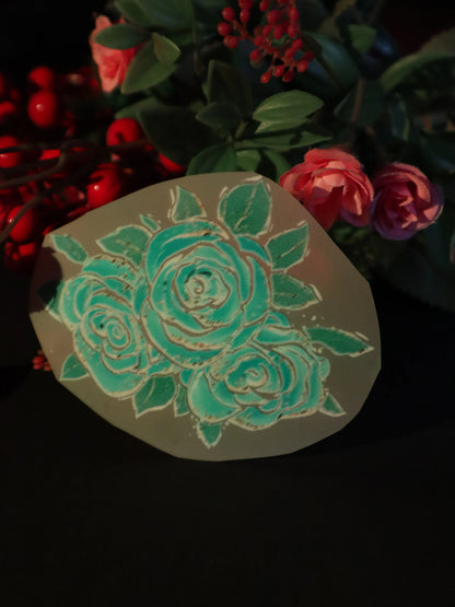 Teal Bloom Dream | Iron on patch | Pinterest Flowers