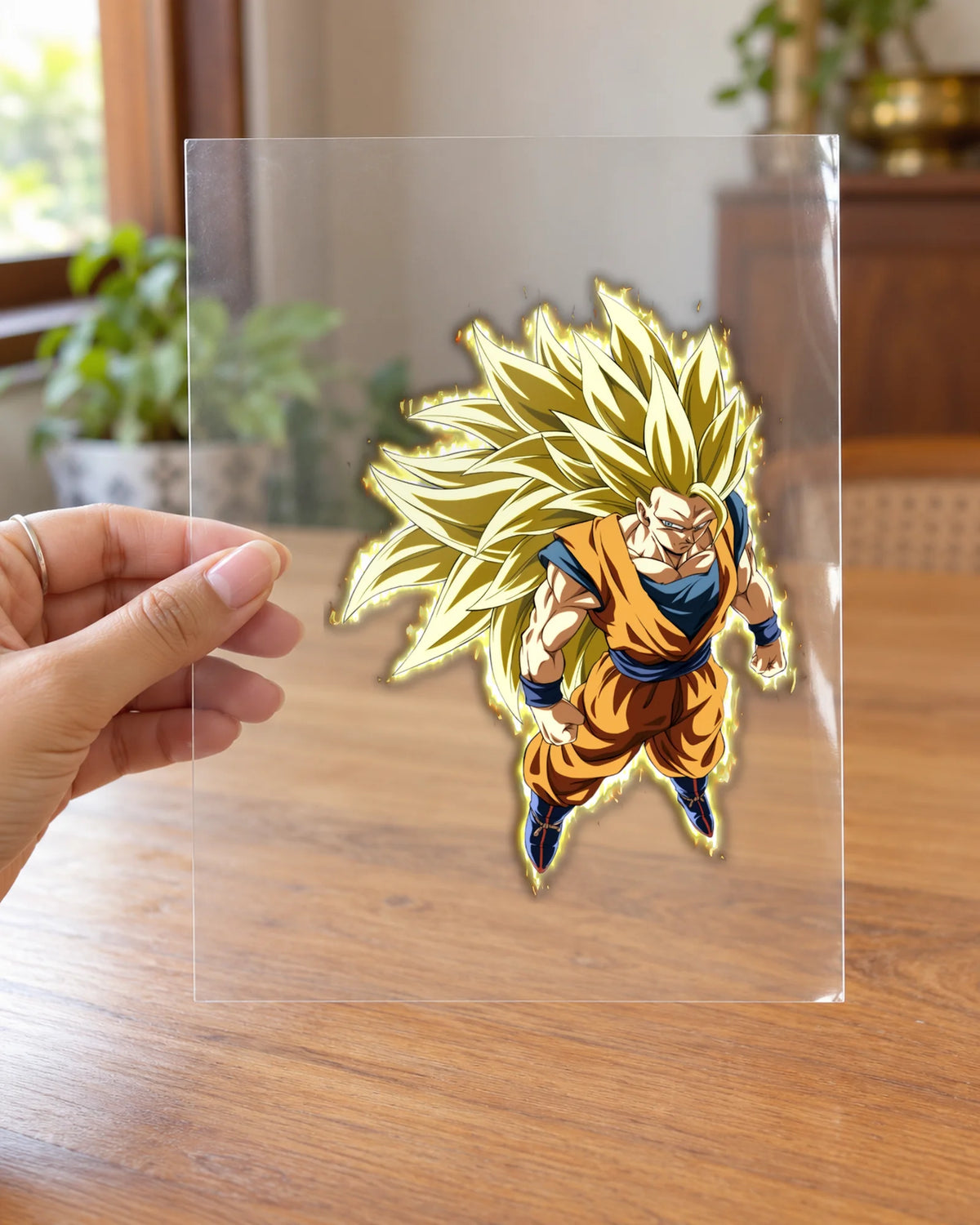 Golden Aura Warrior hard surface patch on clear film