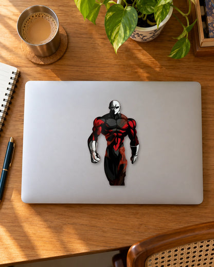 Bloodforged Sentinel hard surface patch mockup