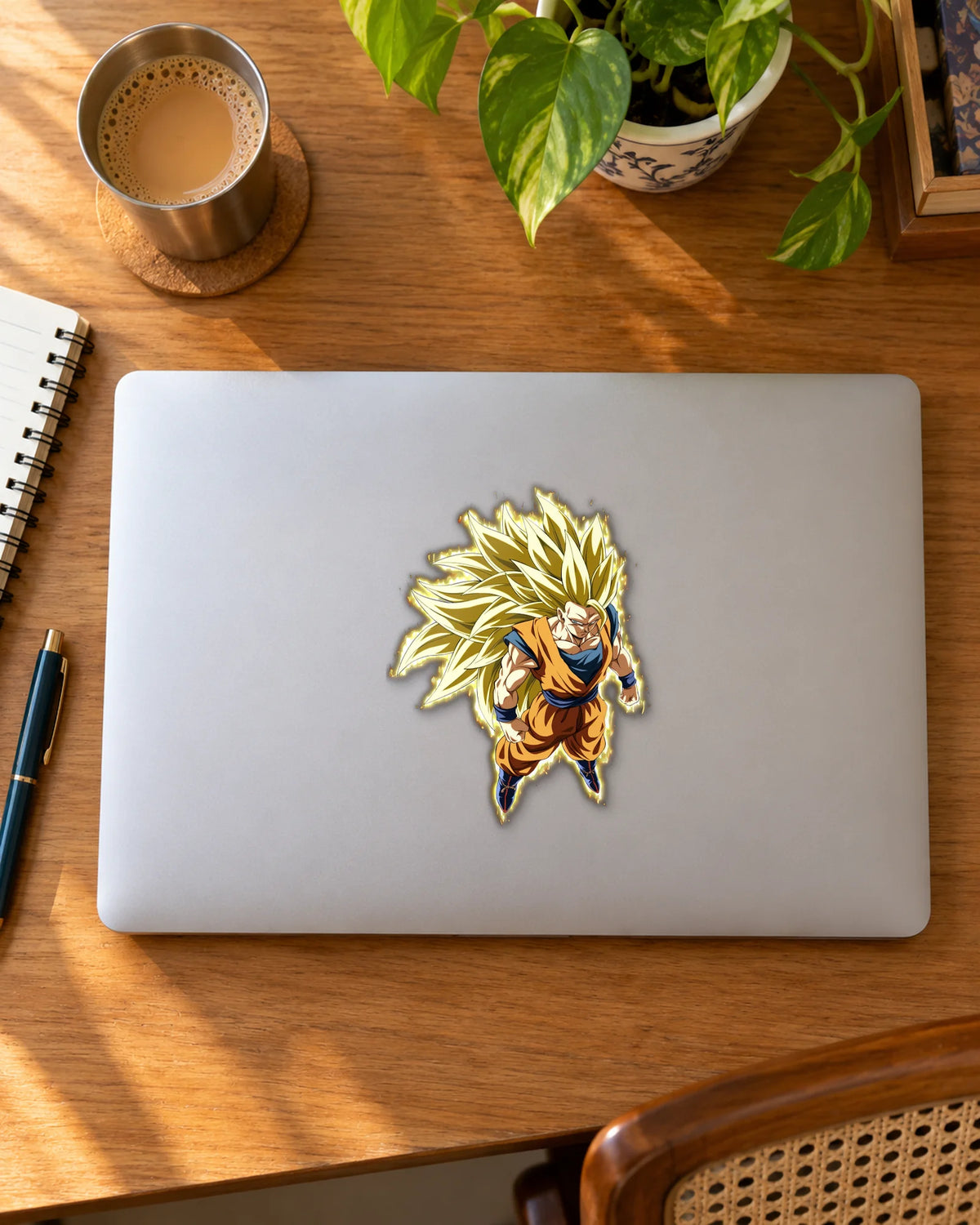 Golden Aura Warrior hard surface patch mockup