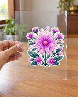 Blush Bloom Radiance hard surface patch on clear film