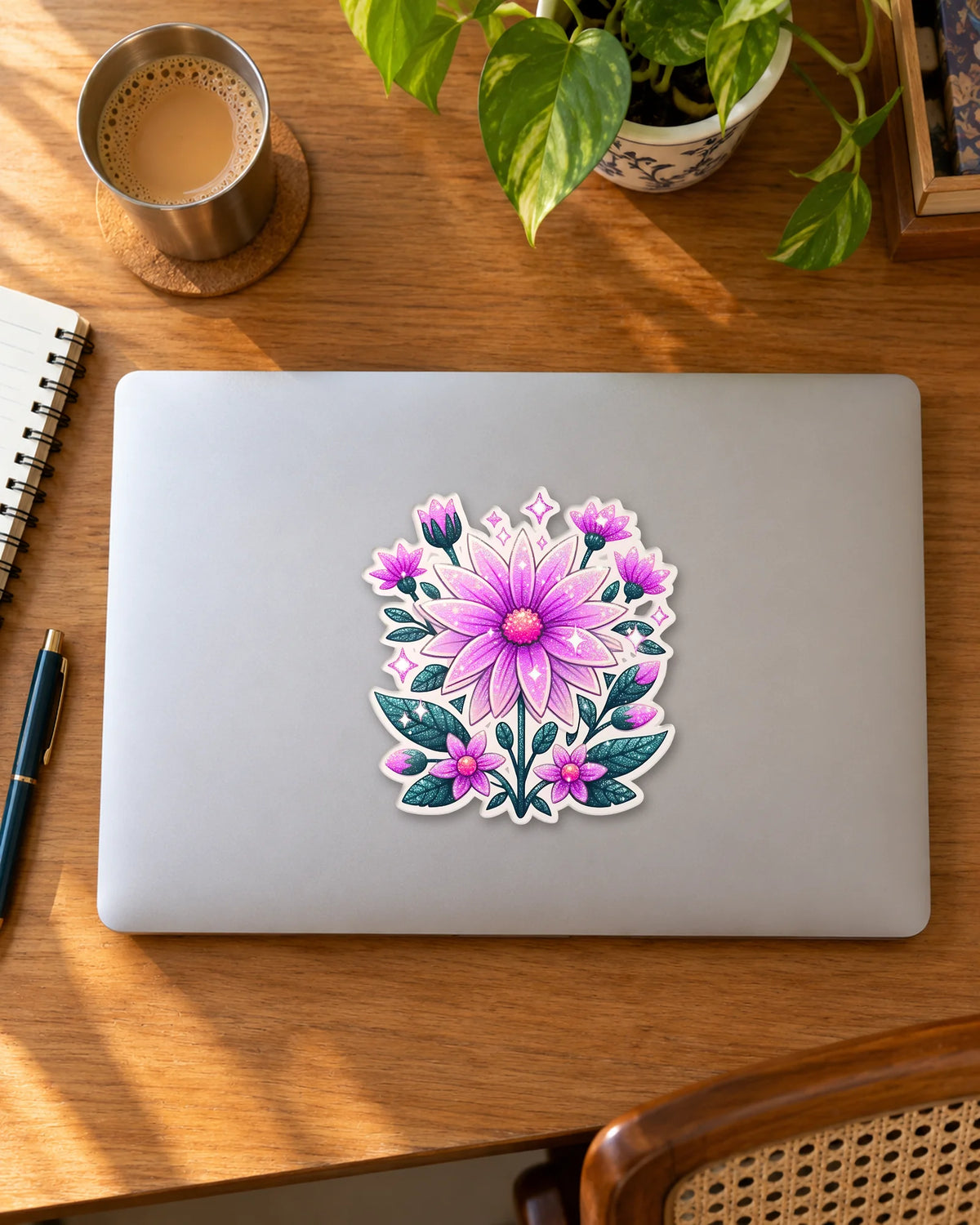 Blush Bloom Radiance hard surface patch mockup