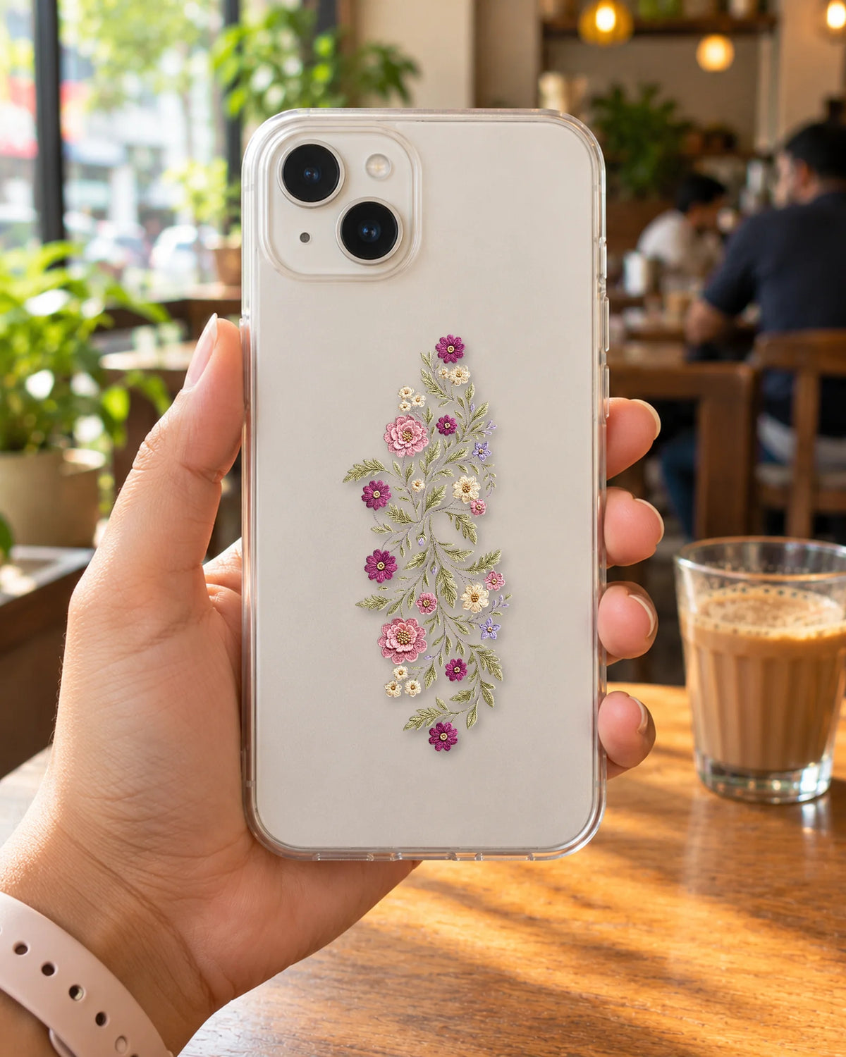 Blush Botanica hard surface patch mockup