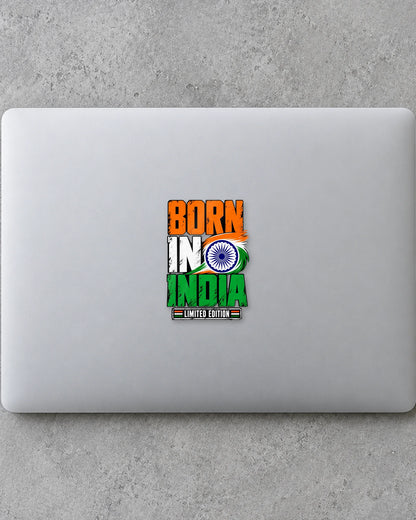 Born in India hard surface patch mockup