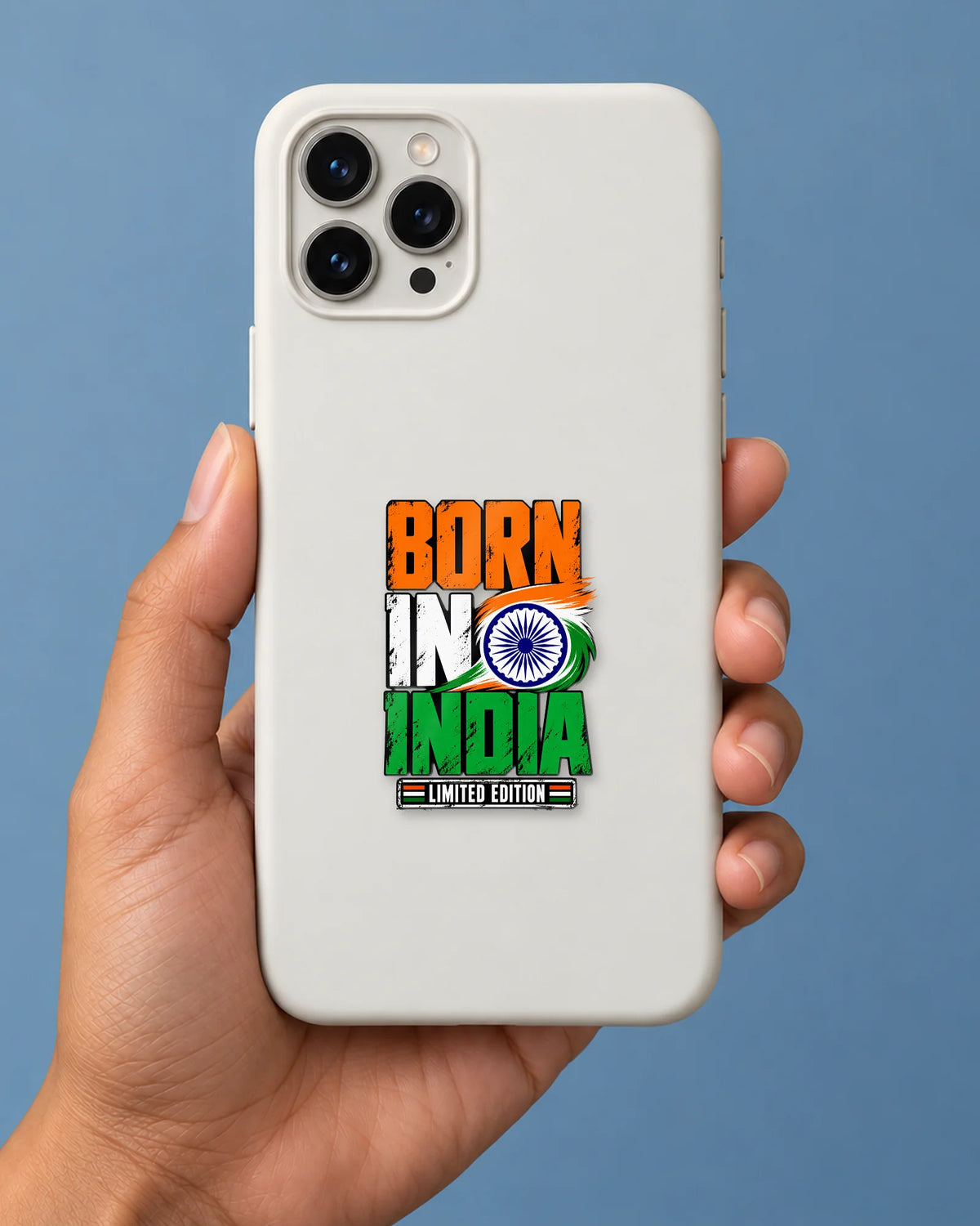 Born in India hard surface patch mockup