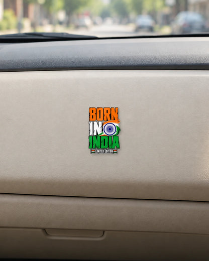 Born in India hard surface patch mockup