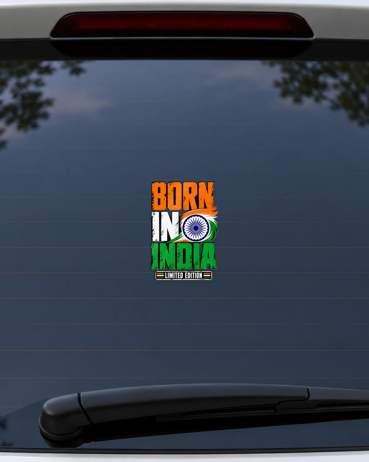 Born in India hard surface patch mockup