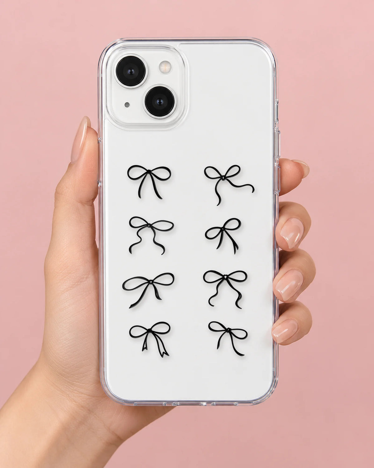 Bow Bliss phone makeover pack on a phone case