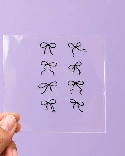 Bow Bliss: all pieces on clear film