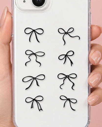 Bow Bliss phone case close-up