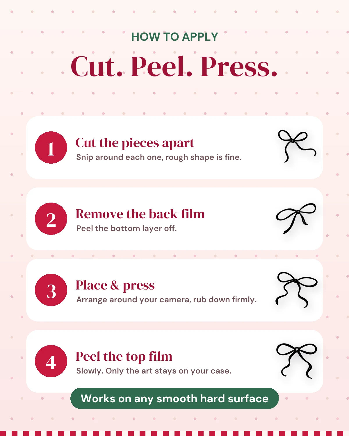 Bow Bliss: how to apply