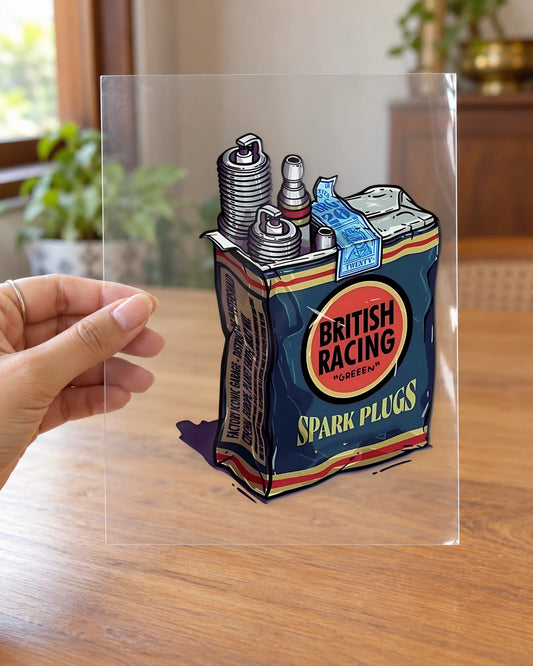 British Spark hard surface patch on clear film