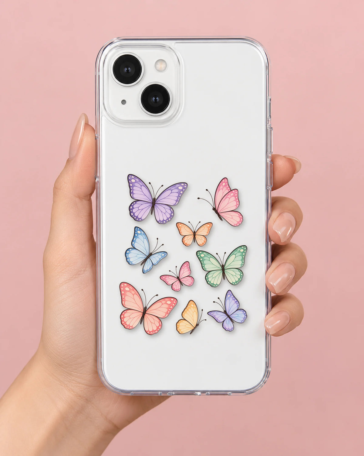 Butterfly Garden phone makeover pack on a phone case