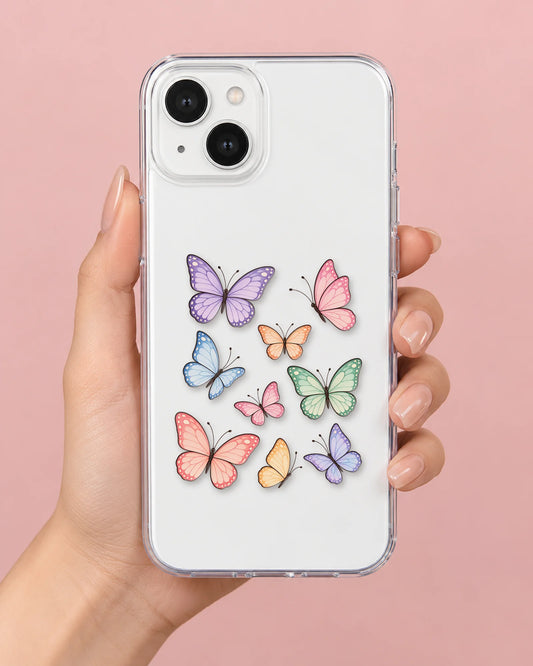 Butterfly Garden phone makeover pack on a phone case