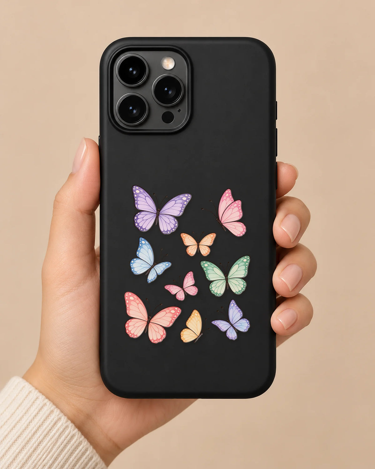 Butterfly Garden phone case close-up