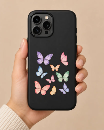 Butterfly Garden phone case close-up