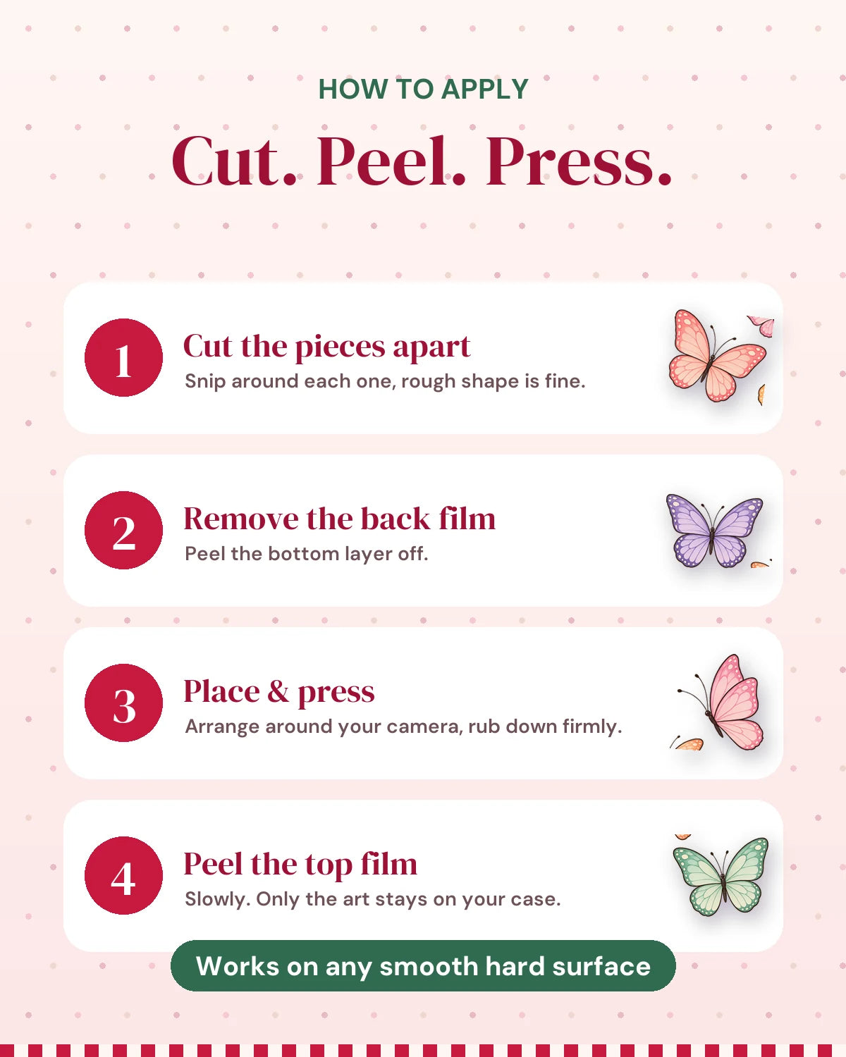 Butterfly Garden: how to apply