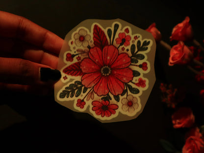 Scarlet Garden Party | Iron on patch | Pinterest Flowers