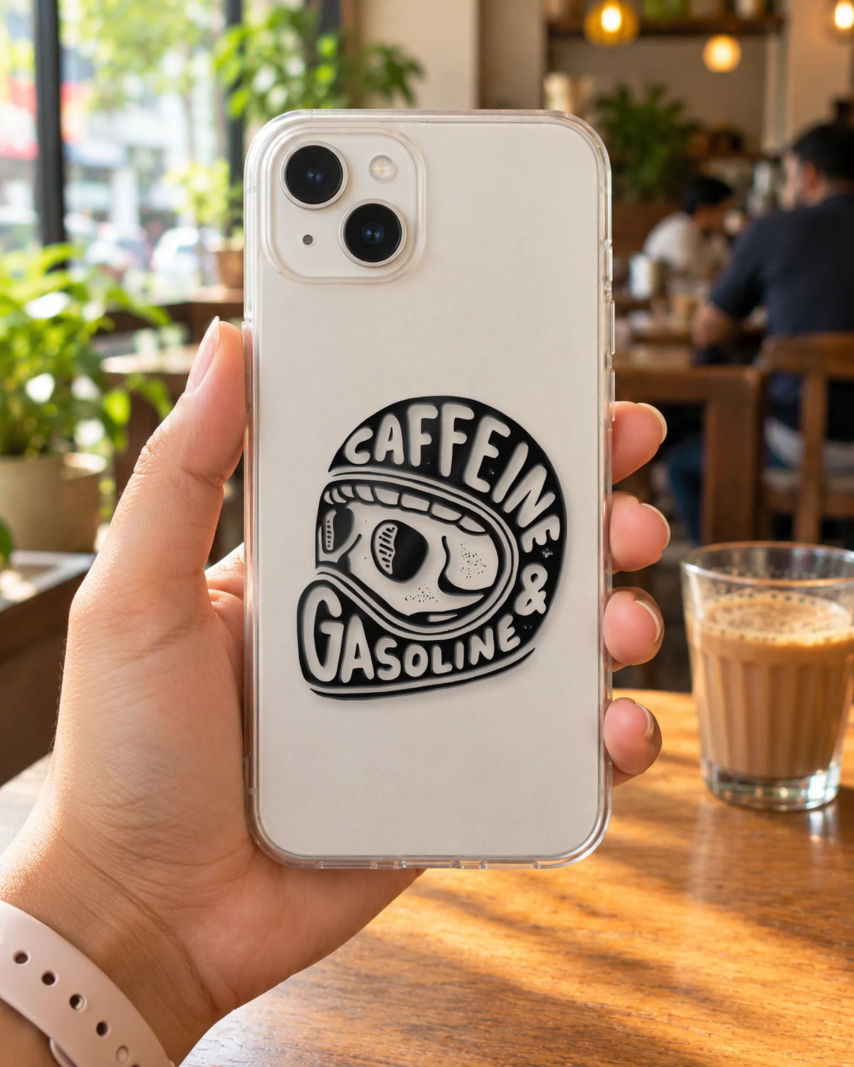 Caffeine & Gasoline hard surface patch mockup