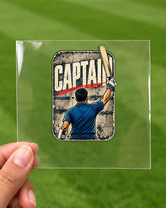 Captain Saab hard surface patch on clear film