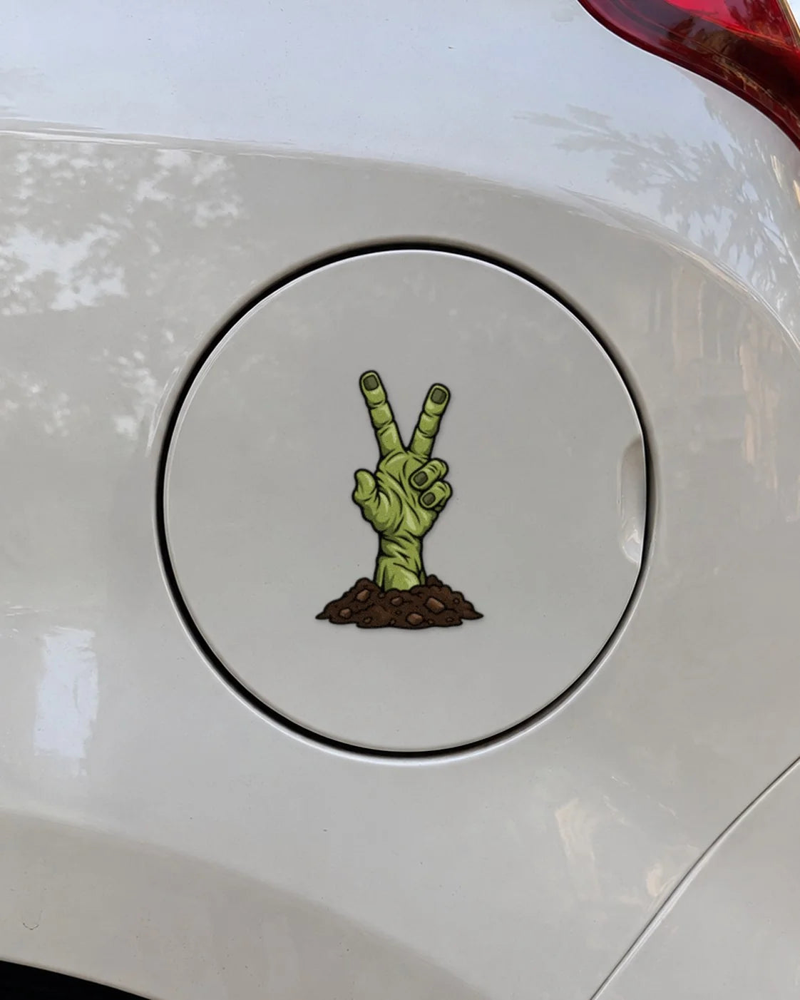 Zombie Peace car patch on a car