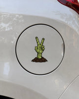 Zombie Peace car patch on a car