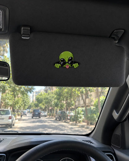 Chill Alien car patch on a car