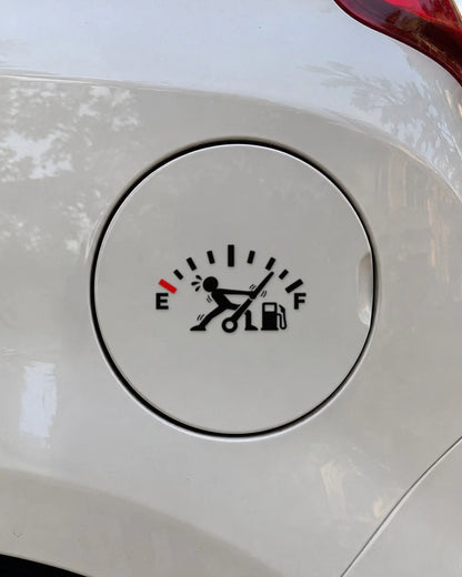 Tank Full Karo car patch in black on a car
