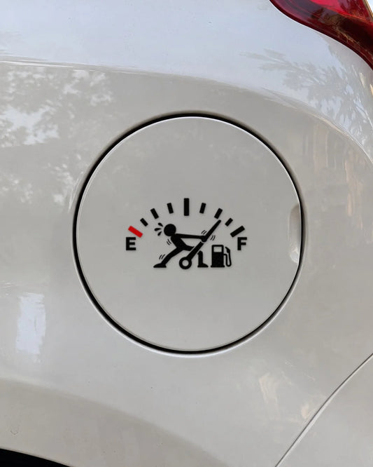 Tank Full Karo car patch in black on a car