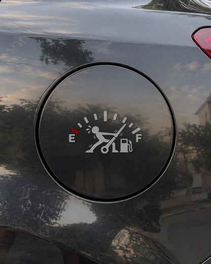 Tank Full Karo car patch in white on a car
