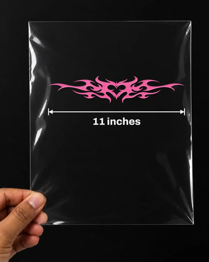 Pink Tribal car patch on a car