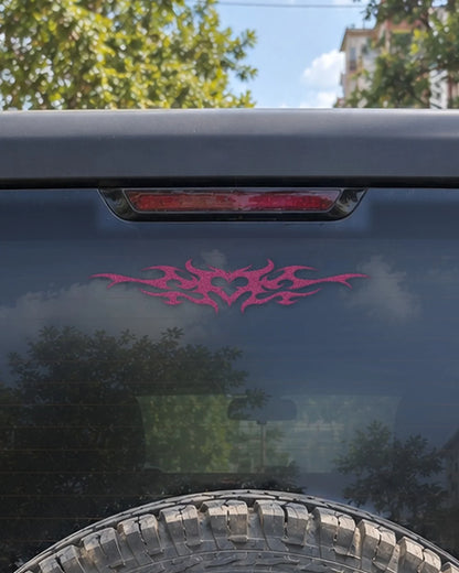 Pink Tribal car patch on a car