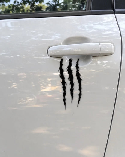 Claw Marks car patch in black on a car