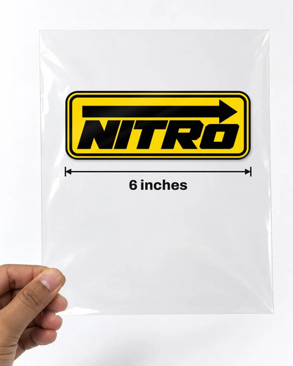 Nitro Boost car patch on a car