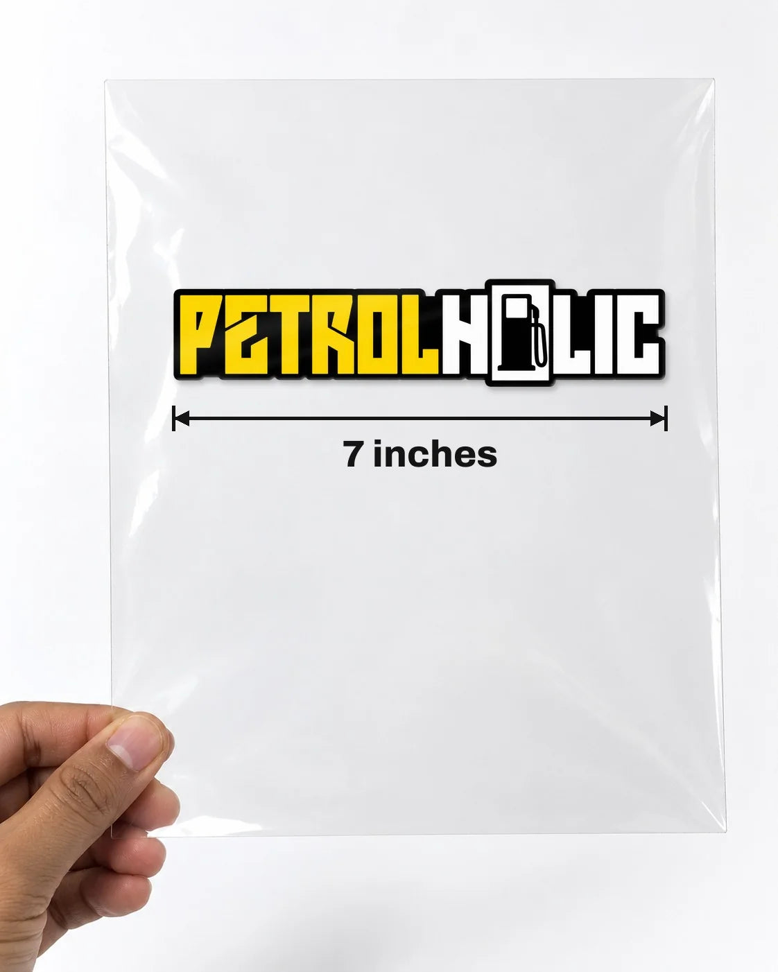 Petrolholic car patch on a car