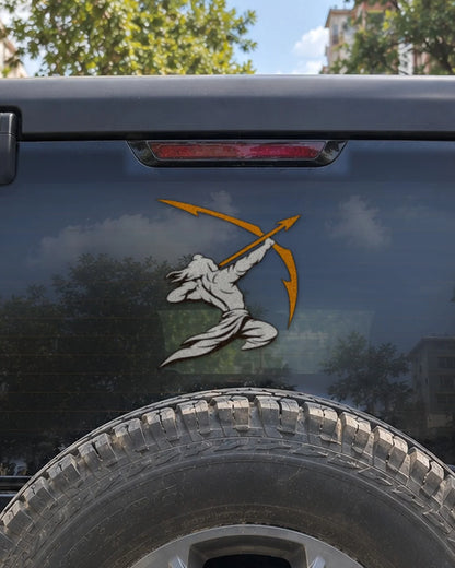 Ram Dhanush car patch on a car