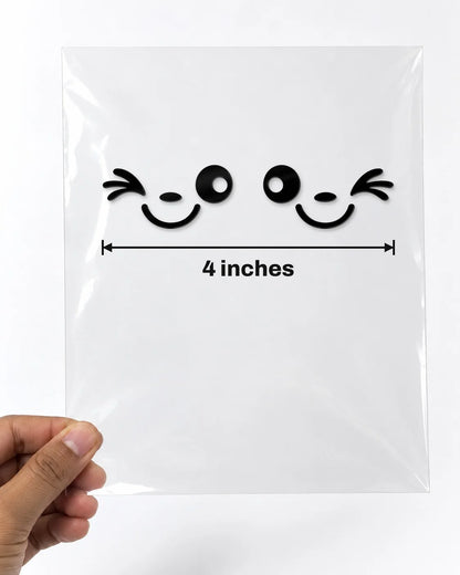 Wink Mirrors car patch in black on a car