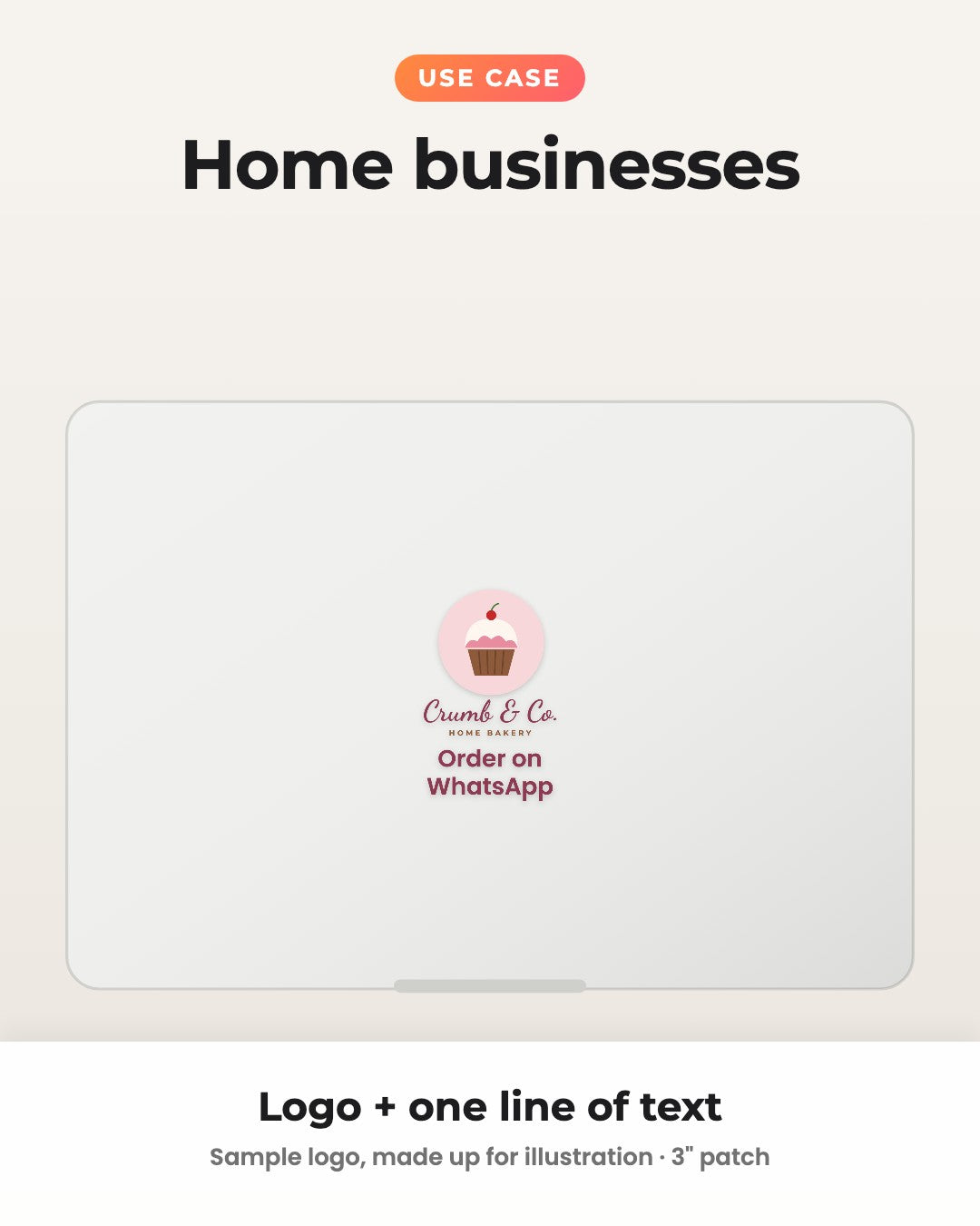 Your Business Logo on Your Laptop | Customised Hard Surface Patch