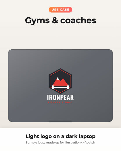 Your Business Logo on Your Laptop | Customised Hard Surface Patch